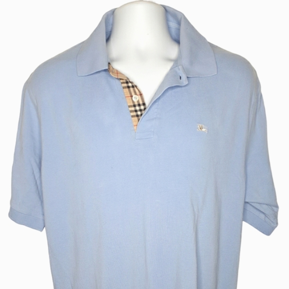 Burberry | Polo | Men's Light Blue Nova Check Polo